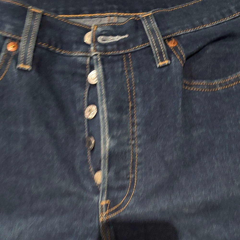 Levi's Women's Straight Leg Jeans - Dark Blue 501 in 29x30 - Picture 3 of 6